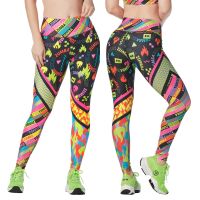 Zumba Printed High Waisted Ankle Leggings (กางเกงเลกกิ้งออกกำลังกายซุมบ้า)