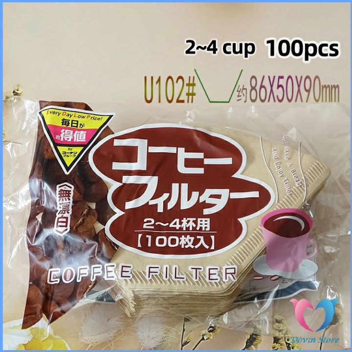 กระดาษกรองกาแฟ-กระดาษดริป-และกากกาแฟสกัดเย็น-รูปตัว-วี-coffee-filter-paper