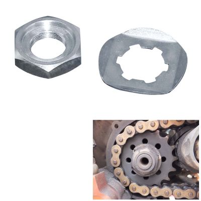 For Banshee YFZ350 YZF600R FZS 600 Front Sprocket Nut Lock Washer 90179-18020-00/90215-21239-00