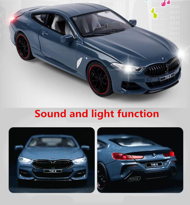1-24-bmw-840i-ล้อแม็กรถยนต์รุ่นเสียงและแสงดึงกลับคอลเลกชัน-d-iecast-ยานพาหนะรถยนต์ของเล่นสำหรับเด็ก