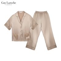 Guy Laroche Lingerie : Satin Day wear GN1B48 ชุดนอน กีลาโรช ชุดนอนซาตินเดย์แวร์ สีนู๊ด (NU)