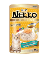 Nekko – อาหารเปียกแมวรสทูน่าแซลมอนในน้ำเกรวี่ 70 g