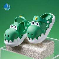 bjh✤  Dou Childrens Sandals Toe-wrapped Baby Non-slip Breathable Slippers