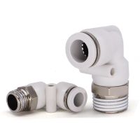 PL pneumatic quick connector trachea hose outer diameter 1/8 1/4 3/8 1/2 air elbow cylinder solenoid valve connector 6 8 10 12mm