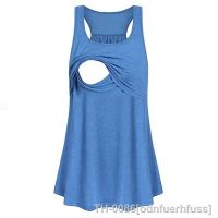 ◆❈♛ Maternidade t-shirt para mulheres grávidas parte superior solta do tanque colete de enfermagem roupas gravidez