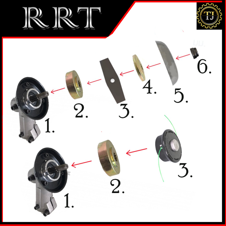 rrt-หัวเกียร์ตัดหญ้าอย่างดี-9x28