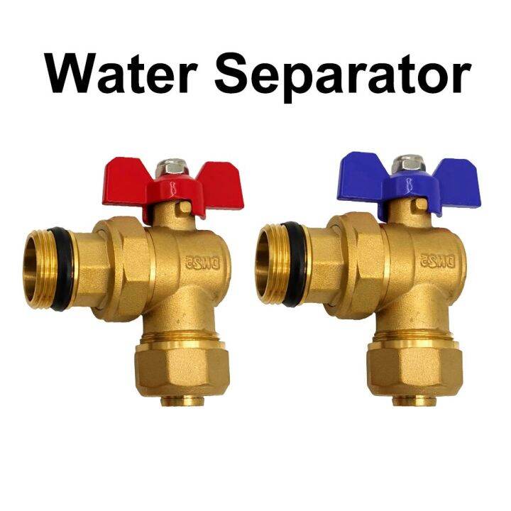 1 Pair Dn25 Valve Floor Heating Diverter Valve Angle Valve Aluminum