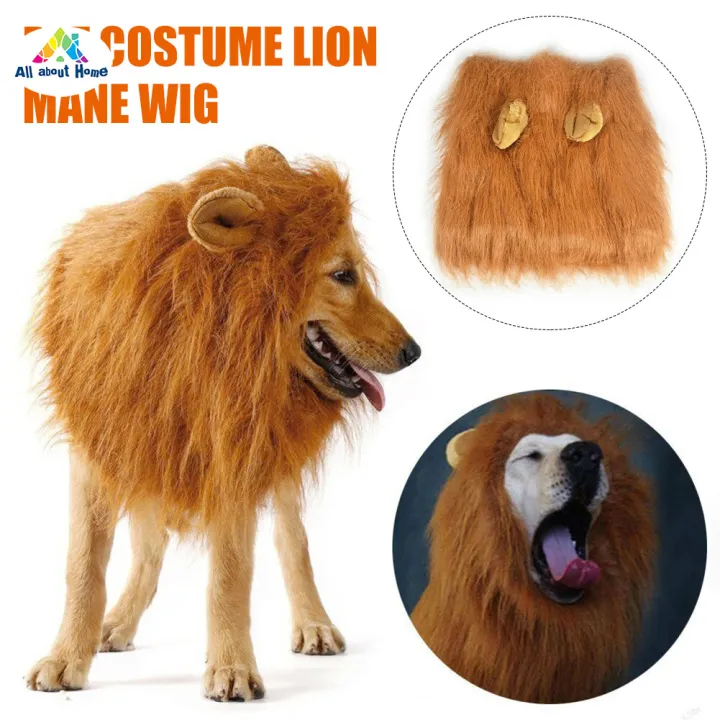 ABH Pet Costume Lion Mane Wig with/without Ears for Large Dog Halloween  Clothes Fancy Dress up | Lazada PH