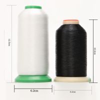 Amo Crystal Clear Nylon Invisible Thread 0.10mm 9600M For Blind Stitching Lightweight Fabrics Transparent White and Black Color