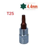 Hometool 2ชิ้นข้อต่อไขควง Hex Torx 1/4นิ้ว T8อุปกรณ์ทำมือไดรฟ์ซ็อกเก็ต/T10/T15/T20/T25/T27/T30/T40