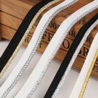 [HOT GUJUXIOEWUIOE 642] เชือกร้อยขอบหมอนอิงหมอน5หลาแวววาว Ombre ถักทอง/ขอบเงินท่อ Lip Cord Trim เบาะตัดแต่งขอบจักรเย็บผ้า