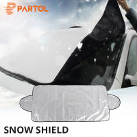 150X70 Universal รถด้านหน้ากระจกบังแดดอัตโนมัติ Snow Ice Protection Cover ฤดูหนาวฤดูร้อน190X120ซม. กระจก Shield