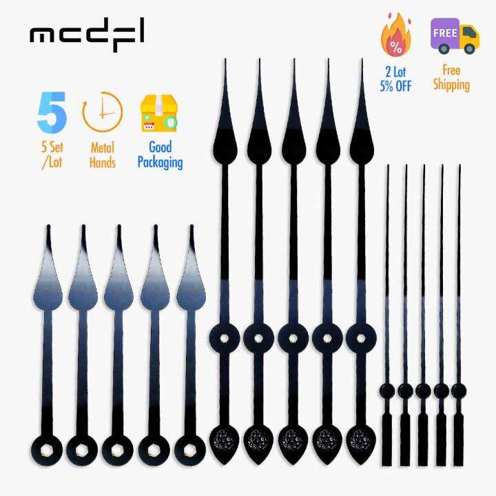 MCDFL Black Clock Hands Wall Mechanism for Antiques Watches Needles