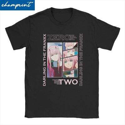 Zero Two 002 Darling Na Franxx For Women Mens Cotton Tshirt Manga Sexy Anime Waifu Esttica Gildan