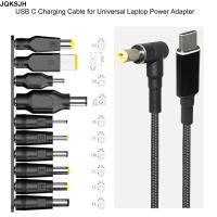 JQKSJH 100W อะแดปเตอร์แปลงไฟแจ็คชาร์จไฟในสำนักงานสายชาร์จอเนกประสงค์ Type C ขั้วต่อแล็ปท็อป USB C เป็นปลั๊ก