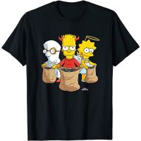 เสื้อยืดผ้าฝ้ายพรีเมี่ยม เสื้อยืด พิมพ์ลาย The Simpsons Trick or Treat Treehouse of Horror Halloween