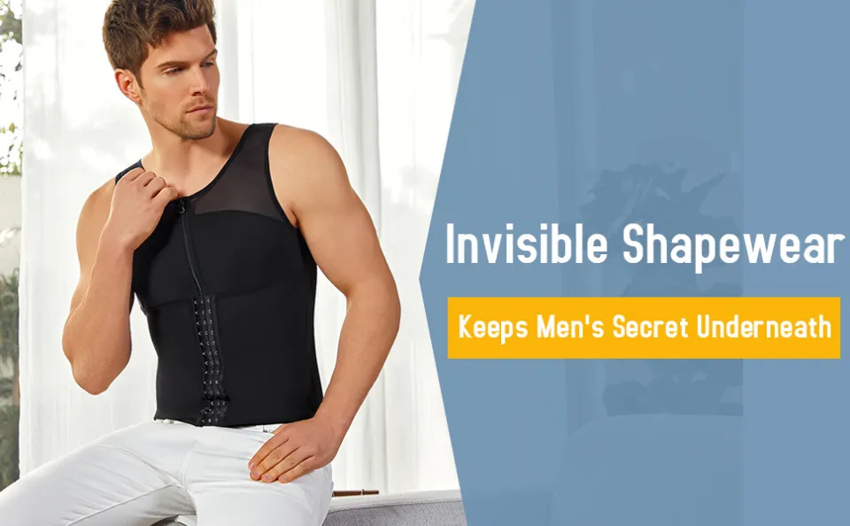 * Body Shaper Compression Shirts For Men Tummy Control Shapewear Tank Top