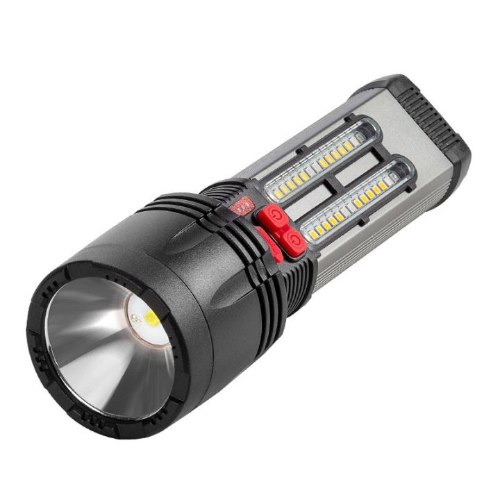 new-solar-flashlight-emergency-light-waterproof-outdoor-charging-strong-light-p50-super-bright-multifunctional-flashlight-rechargeable-flashlights