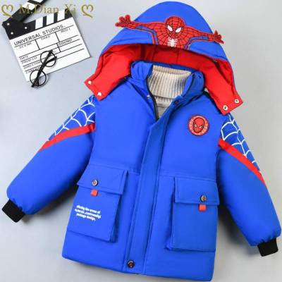New Winter Jacket for Baby Boys Warm Jacket Childrens Cartoon Coat Cotton Padded Clothing Kids Warm Parka Boy Hooded Thick