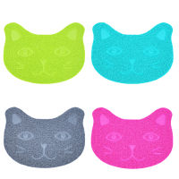 Non-Slip Pet Cat Litter Mat Waterproof Paw Print Feeding Bowl Placemat Kitten Bed Pads Litter Trapper Mats Cats Accessoires Chat