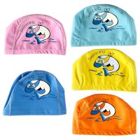 Children Swim Pool Hat Cartoon PU Coating Surfing Cap Elastic Waterproof Soft Comfortable Eco-Friendly for Female Accessories Swim Caps