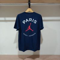 เสื้อยืด พิมพ์ลาย Jordan X Paris Saint Germain คุณภาพดี สําหรับผู้ชาย และผู้หญิง