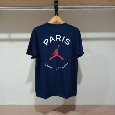 [มีสินค้า]เสื้อยืด พิมพ์ลาย Jordan X Paris Saint Germain คุณภาพดี สําหรับผู้ชาย และผู้หญิง