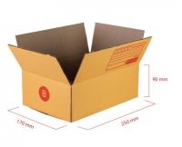 กล่องไปรษณีย์ เบอร์ B+มีพิมพ์ กล่องพัสดุ กล่องไปรษณีย์ กล่องไปรษณีย์ฝาชน ราคาโรงงาน(20 ใบ)