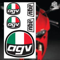 สติ๊กเกอร์ชุดแต่งรถ Italy Style มอเตอร์ไซค์ บิ๊กไบค์แต่ง หมวกกันน็อต AGV เนื้อ PVC เคลือบเงา กันน้ำกันแดดกันรอยขีดข่วน ยืดได้ ดีที่สุดในตลาดตอนนี้ (DIY-020)