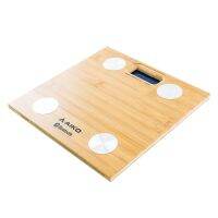 ?วัสดุไม้ ธรรมชาติ? เครื่องชั่งน้ำหนักดิจิตอล รุ่น AK-8030 Digital Body Weight Bathroom Scale