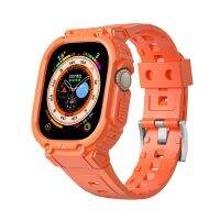 เคส + สายนาฬิกา Apple Starlight จากเกาหลี8 7 6 SE 5 4 3 2สายรัดซิลิโคนอ่อนสำหรับสายรัด Iwatch 49มม. 41มม. 45 44 42 38มม. 40มม.