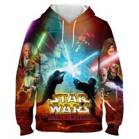 Oversize Sweatshirt For Men Disney Star Wars 3D Print Cool Womens Hoodie Streetwear Long Sleeve Spring Children Clothing