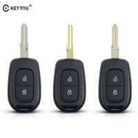 KEYYOU 10pcs Replacement 2 Buttons Remote Car Key Shell Cover Fob Key Case For Renault Scenic Sandero Clio Duster Dacia Logan