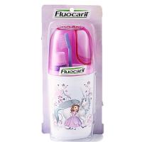 2 get 1 freeFluocaril Girl Kids Grape Milk Teeth Toothbrush and Toothpaste Set 25g.