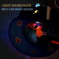 Car Wash Toys Parent-child Interaction Puzzle Light Sound Color Changing Track Alloy Car Simulation Parking Lot Toy