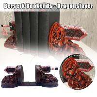 Berserk Bookends Furious Bookends เครื่องประดับเรซินผู้พิชิตมังกรตั้งโต๊ะชั้นหนังสือหนังสือตกแต่งที่วางของตกแต่งโต๊ะทำงานหน้าแรก