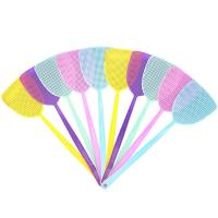 Fly Swatter 10 Pack Plastic Long Handle Fly Swat Manual Swat Pest Control for Flies and Mosquito Multi-Color Random