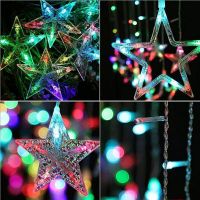 【▼Hot Sales▼】 duanya ไฟ Fairy Star 2เมตร,ไฟราว Led 8โหมดม่านไฟสำหรับการตกแต่งงานเลี้ยงฉลองแต่งงานพวงมาลัยวันหยุด