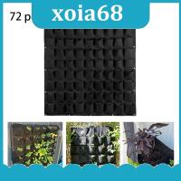 QB4LA 72 Pockets Wall-mounted Grow Bags Wall Hanging Planting Bags Vertical Garden Flower Plant Nursery Pot Supplies Yard