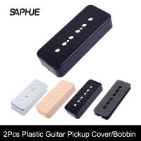 2pcs Soapbar Guitar Pickup Cover 50mm and 52mm Pole Spacings for LP P90 Style Guitar Black/White/Yellow/Silver Available Guitar Bass Accessories