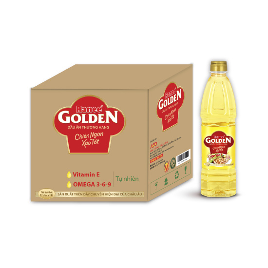 Thùng dầu ăn ranee golden 1 lít 1 lít x 12 chai - ảnh sản phẩm 3