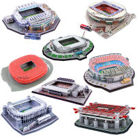 Football Field Puzzle 3D Three-dimensional Puzzle Football Field Building Stadium Fans DIY Jigsaw Assembly Toys