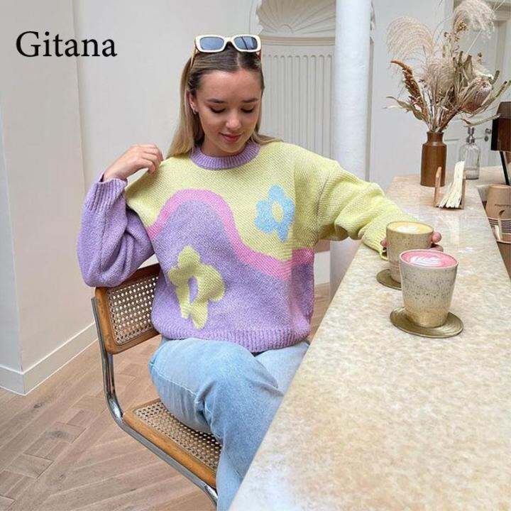 gitana-print-womens-sweater-autumn-knitted-pullover-casual-sweaters-oversize-fashion-long-sleeve-jumper-sueters-de-mujer