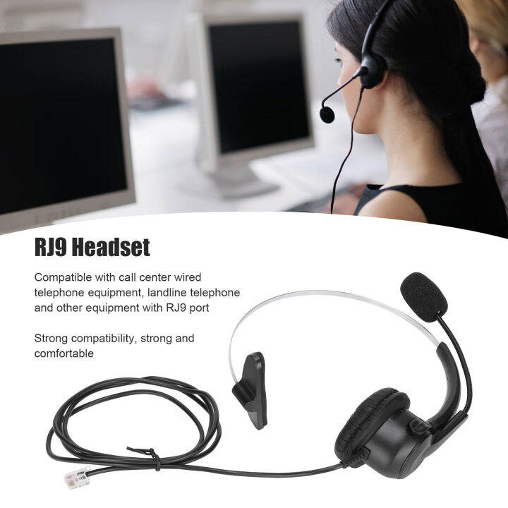 Phone Headsets Phone Earphone 150 Ohm with RJ9 Ports for Office