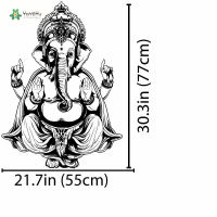 YOYOYU Wall Decal Indai Sticker OM Decor Ganesh Vinyl Yoga Hindu Decoration Inspriration YO075