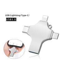 U-Disk 4-In-1 USB ความเร็วสูง3.0อเนกประสงค์ความจุขนาดใหญ่ Typ-C โทรศัพท์มือถือ U-Disk