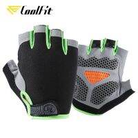 hotx【DT】 CoolFit New Cycling Anti-slip Anti-sweat Men Half Gloves Breathable Anti-shock