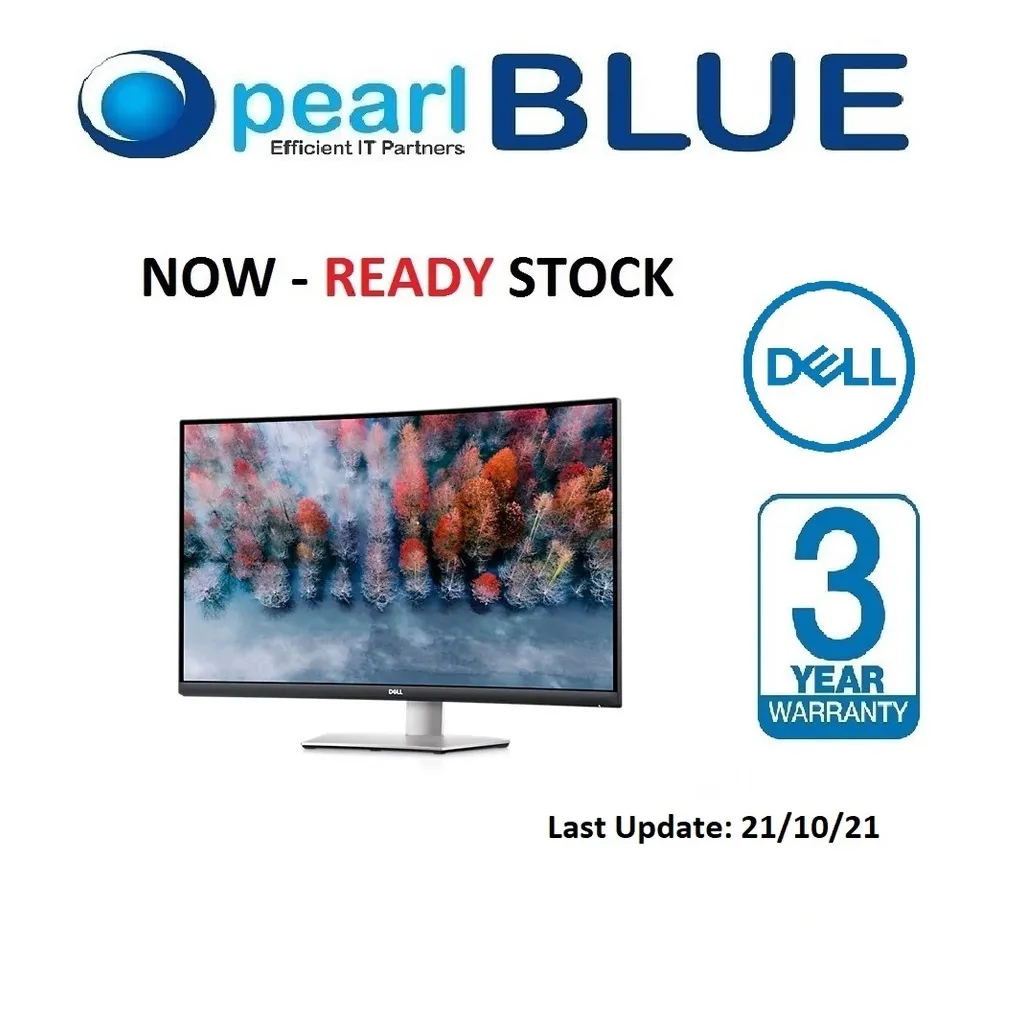 READY STOCK] Dell 32 Curved 4K UHD Monitor - S3221QS | Lazada PH