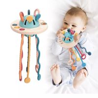 Montessori Sensory Development Baby Toys Pull String Finger Grasp Training Early Learning Education Toys For 6-24 Months Baby