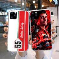 Carlos Sainz 55 F1เคสสำหรับหัวเหว่ยโทรศัพท์,P40 P30โปรเมท40 30 Pro Nova 8 8i Y7P Honor ทึ่คลุมโทรศัพท์ใส